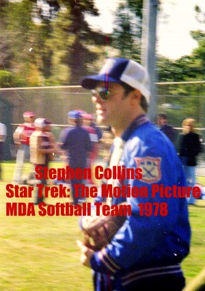 'STAR TREK: THE MOTION PICTURE' CANDID MDA SOFTBALL GAME  4x6--1978!! STEPHEN COLLINS! #5