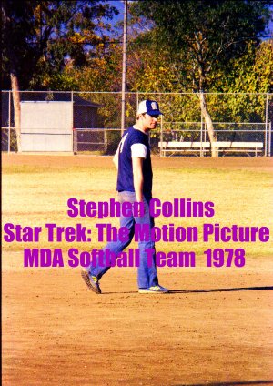 'STAR TREK: THE MOTION PICTURE' CANDID MDA SOFTBALL GAME  4x6--1978!! STEPHEN COLLINS! #8
