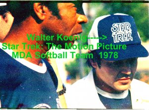 'STAR TREK: THE MOTION PICTURE' CANDID MDA SOFTBALL GAME  4x6--1978!! WALTER KOENIG! #9