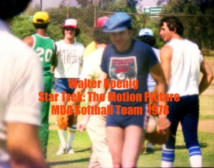 'STAR TREK: THE MOTION PICTURE' CANDID MDA SOFTBALL GAME  4x6--1978!! WALTER KOENIG! #10