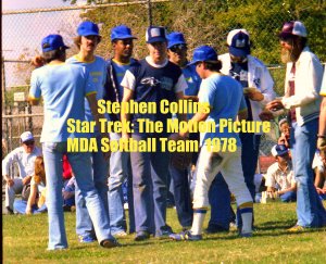 'STAR TREK: THE MOTION PICTURE' CANDID MDA SOFTBALL GAME 4x6--1978!! STEPHEN COLLINS! #14