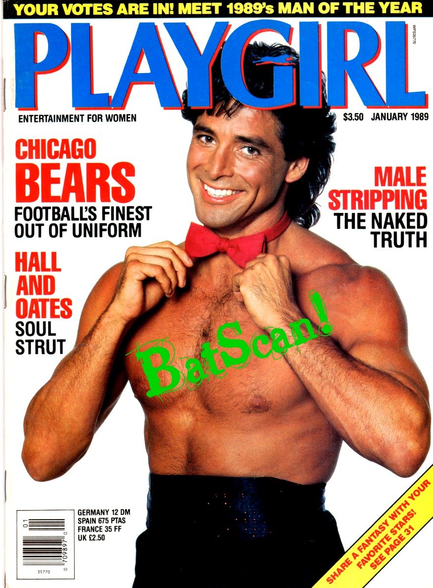 Playgirl Magazine--January 1989--Michael Shane Cover and Man of the Year! 