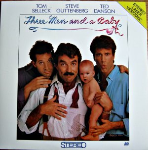 THREE MEN AND A BABY Laser Disc (1987)...SEALED!! Tom Selleck, Steve Guttenberg