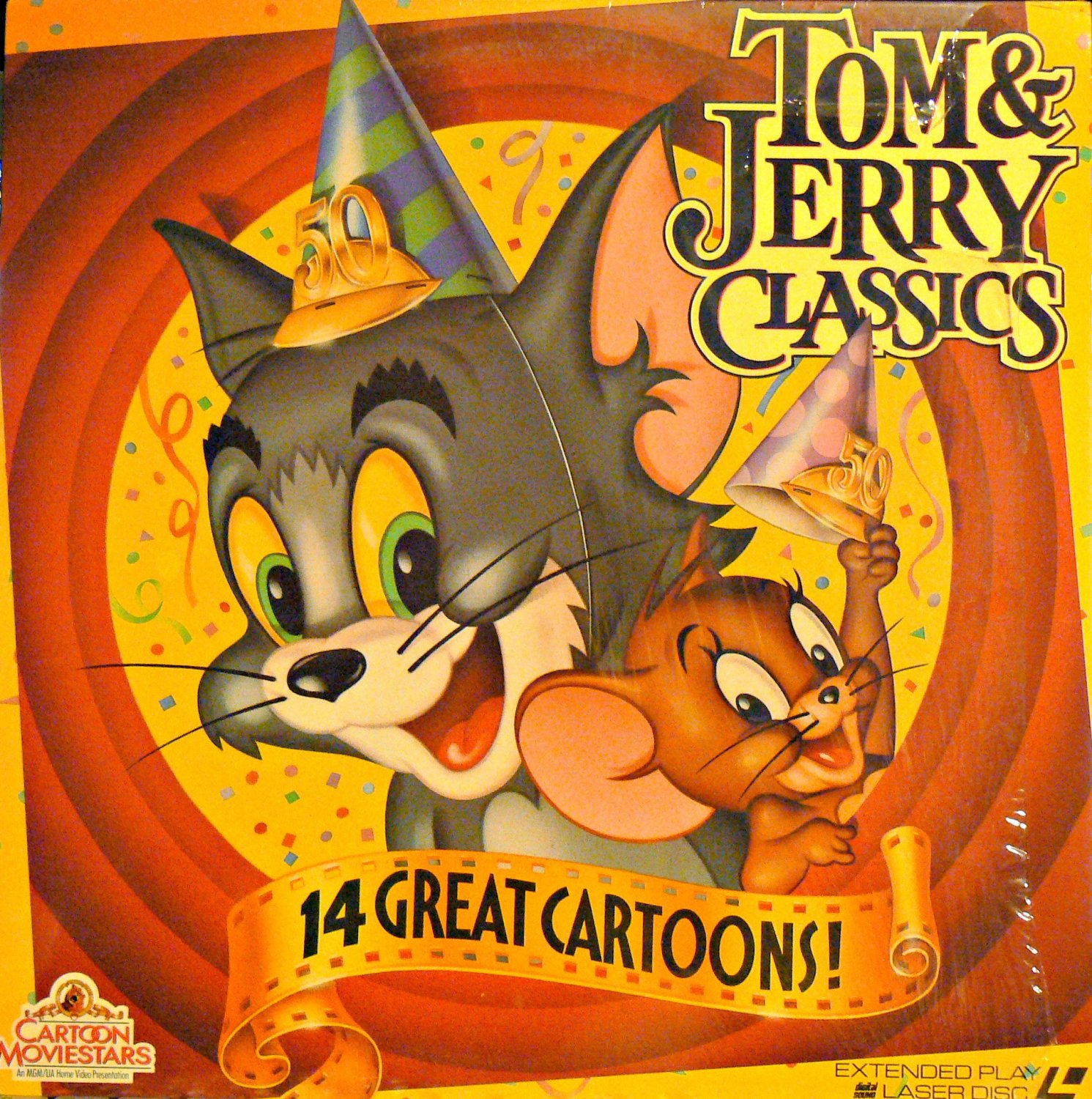 Tom And Jerry Classics Laser Disc 1991 Like New 14 Classic Cat And Mouse Cartoons