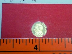 SOLID 14K GOLD TRUMAN MEDAL 1.965 GRAINS OF GOLD