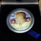 1968-D COLORIZED KENNEDY HALF DOLLAR IN CASE