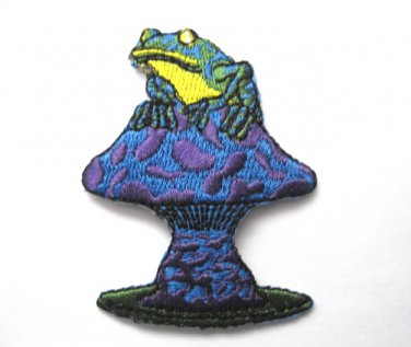 Frog on Mushroom Patch