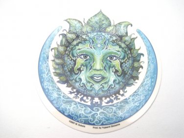 Crescent Moon Goddess Sticker