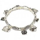 Mom Hearts Roses Bracelet