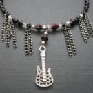 Rock Guitar Choker Necklace Rock Star Choker