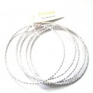 Diamond Cut Thin Metal Bangle Bracelet Set Diamond Cut Thin Metal Bangle Bracelet Set