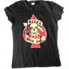 Never Give in Skull Girly T-shirt Size Large Never Give in Skull Girly T-shirt Size Large