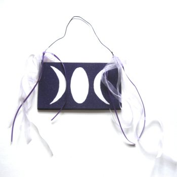 Triple Moon Goddess Wall Door Accent
