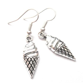 Ice Cream Cone Dangle Earrings