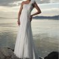 one shoulder beach wedding dress 2011 EC28