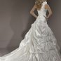 satin ruffle bridal wedding dress 2011 EC49