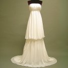 Free shipping strapless chiffon wedding dress 2011 ER3