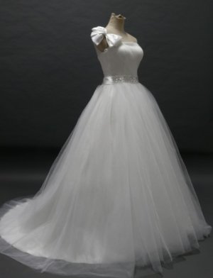 Free shipping one shoulder swarovski crystals wedding dress 2011 ER13