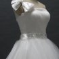 Free shipping one shoulder swarovski crystals wedding dress 2011 ER13