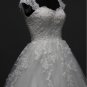 Free shipping capsleeve lace wedding dress 2011 ER14