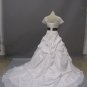 Free shipping short sleeve long train wedding dress 2011 ER17