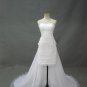 Free shipping front short and long back  wedding dresses ER27