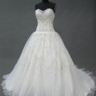 Free shipping embroidery swarovski crystals wedding dresses ER28