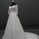 Free shipping long sleeve lace wedding gown ER31
