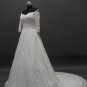 Free shipping long sleeve lace wedding gown ER31