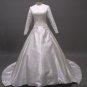 Free shipping long sleeve and high neckline wedding dress ER36