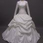 Free shipping long sleeve and high neckline wedding dress ER37
