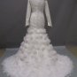 Free shipping long sleeve and high neckline wedding dress ER42