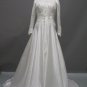 Free shipping long sleeve and high neckline wedding dress ER44