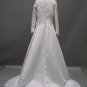 Free shipping long sleeve and high neckline wedding dress ER44