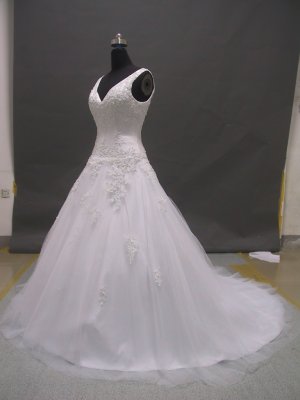 Free shipping two shoulder designer wedding dress ER47