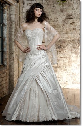 Free shipping fashion taffeta swarovski wedding dress 2011 EC162