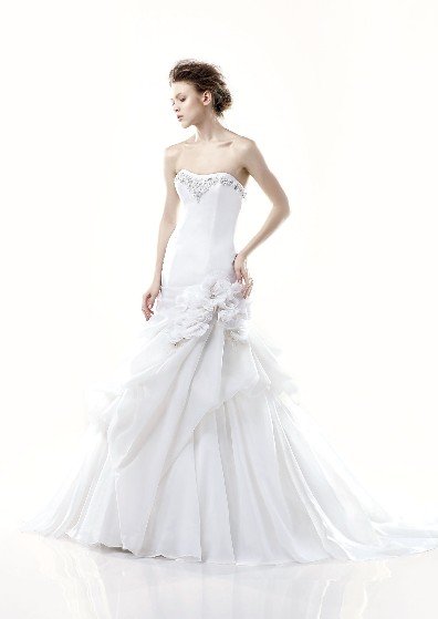 fashion latest style swarovski wedding dress EC283