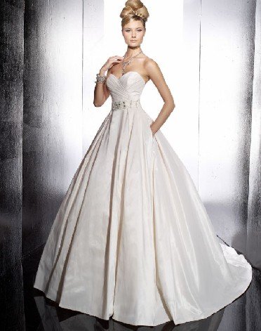fashion latest swarovski ball gown wedding dress EC295