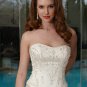 Free shipping the latest  one strap swarovski wedding dresses EC342