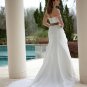 Free shipping the latest fabric flower wedding dresses EC347