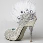 swarovski crystals and rhinestone shiny wedding shoes S003