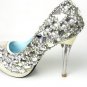 swarovski crystals and rhinestone shiny wedding shoes S017