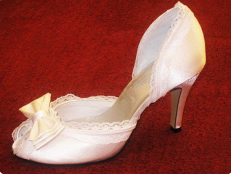 swarovski crystals and lace wedding shoes S020