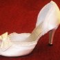 swarovski crystals and lace wedding shoes S020