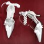 swarovski crystals and lace wedding shoes S019