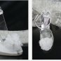 swarovski crystals and leather wedding shoes S024