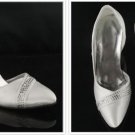 swarovski crystals and leather wedding shoes S025