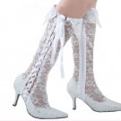 swarovski crystals and lace wedding shoes S026