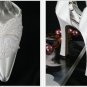 swarovski crystals and lace wedding shoes S027