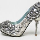 swarovski crystals and rhinestone bridal shoes S033